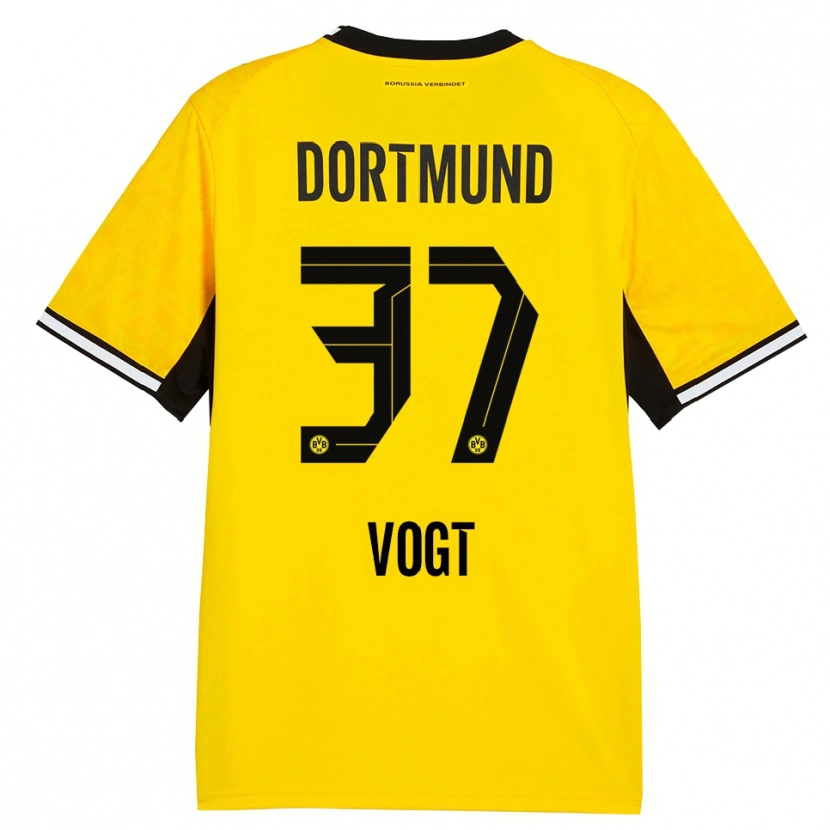 Danxen Homem Camisola Levin Vogt #37 Amarelo Preto Branco Principal 2026/27 Camisa Brasil