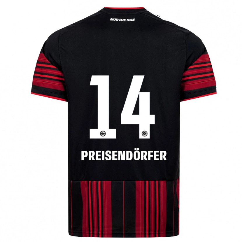 Danxen Homem Camisola Constantin Preisendörfer #14 Preto Vermelho Branco Principal 2026/27 Camisa Brasil