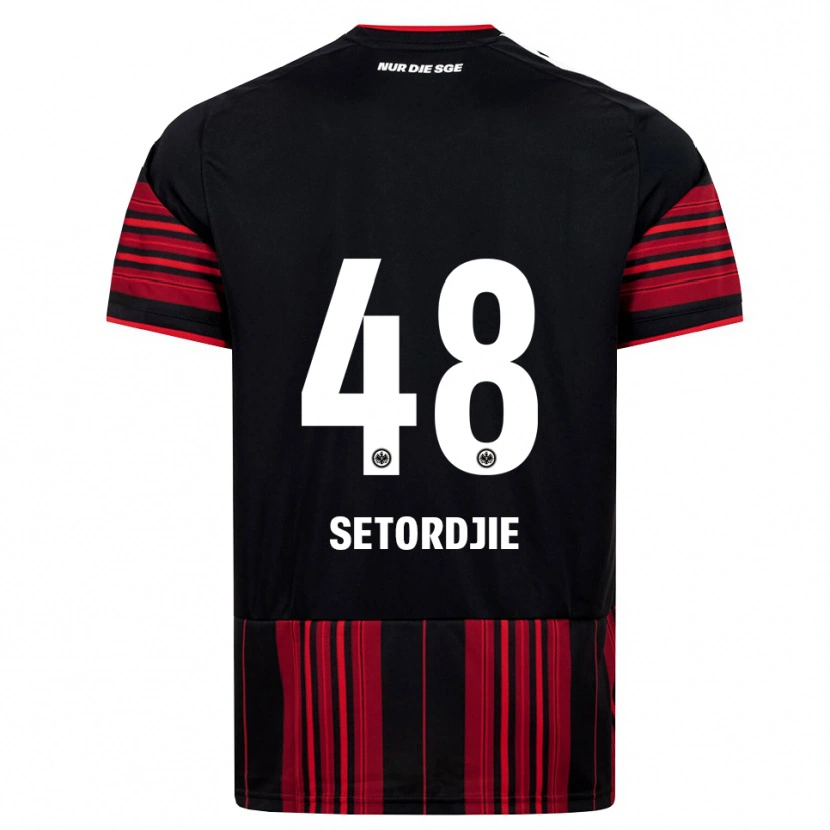 Danxen Homem Camisola Lawrence Setordjie #48 Preto Vermelho Branco Principal 2026/27 Camisa Brasil