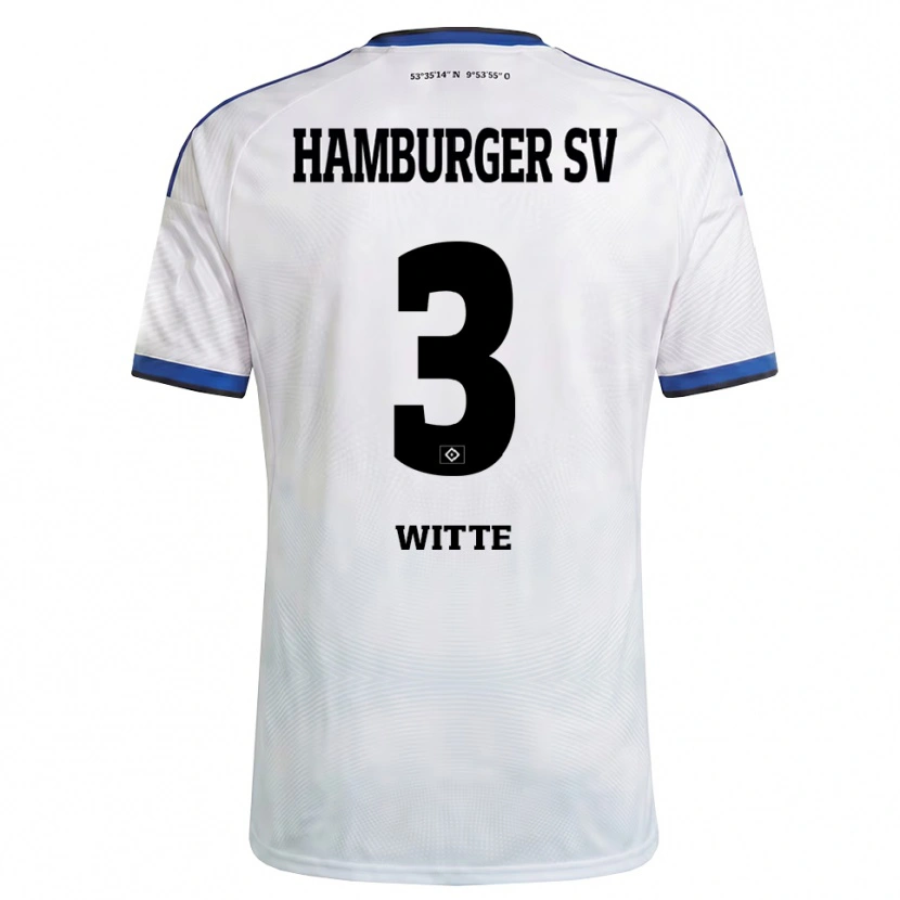 Danxen Homem Camisola Kristin Witte #3 Branco Preto Azul Principal 2026/27 Camisa Brasil
