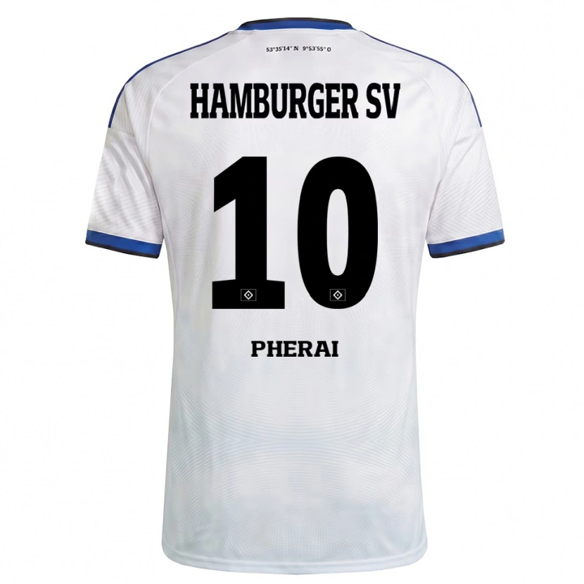 Danxen Homem Camisola Immanuel Pherai #10 Branco Preto Azul Principal 2026/27 Camisa Brasil