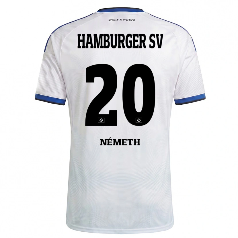 Danxen Homem Camisola András Németh #20 Branco Preto Azul Principal 2026/27 Camisa Brasil