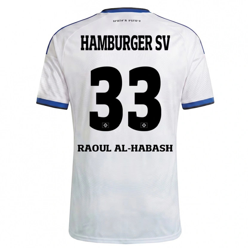Danxen Homem Camisola Luca Raoul Al-Habash #33 Branco Preto Azul Principal 2026/27 Camisa Brasil