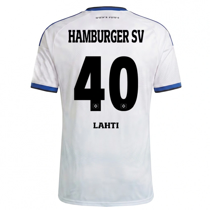 Danxen Homem Camisola Elias Lahti #40 Branco Preto Azul Principal 2026/27 Camisa Brasil