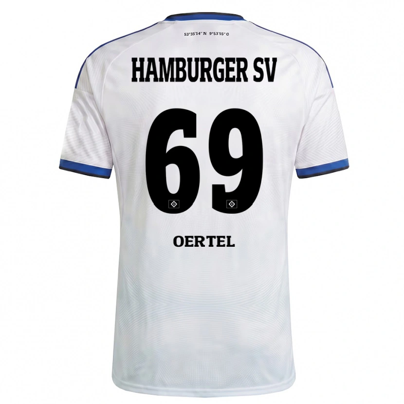 Danxen Homem Camisola Jan Oertel #69 Branco Preto Azul Principal 2026/27 Camisa Brasil