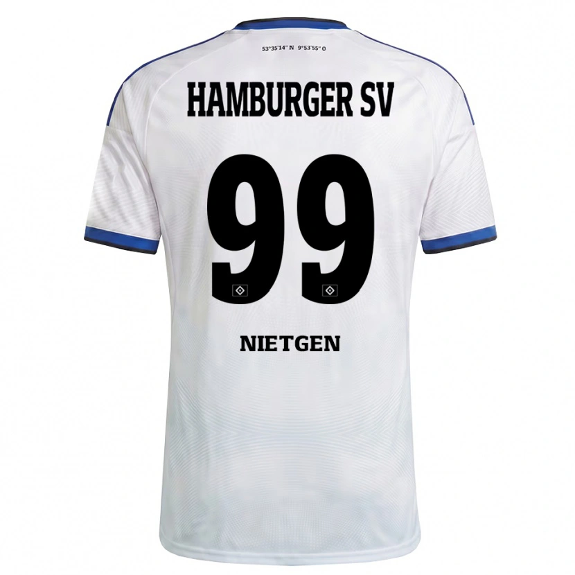 Danxen Homem Camisola Marvin Nietgen #99 Branco Preto Azul Principal 2026/27 Camisa Brasil