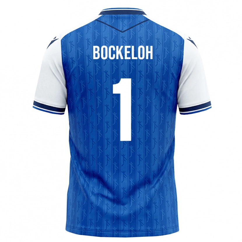 Danxen Homem Camisola Leonhard Bockeloh #1 Azul Real Branco Principal 2026/27 Camisa Brasil