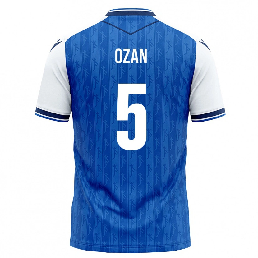 Danxen Homem Camisola Ozan Kabak #5 Azul Real Branco Principal 2026/27 Camisa Brasil