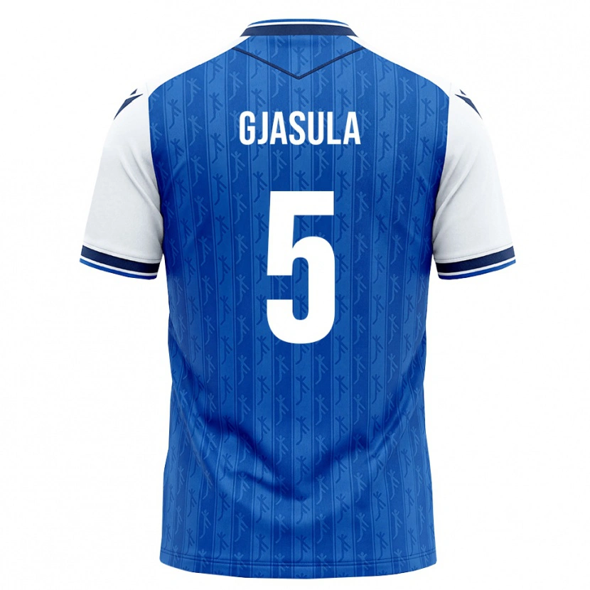 Danxen Homem Camisola Klaus Gjasula #5 Azul Real Branco Principal 2026/27 Camisa Brasil