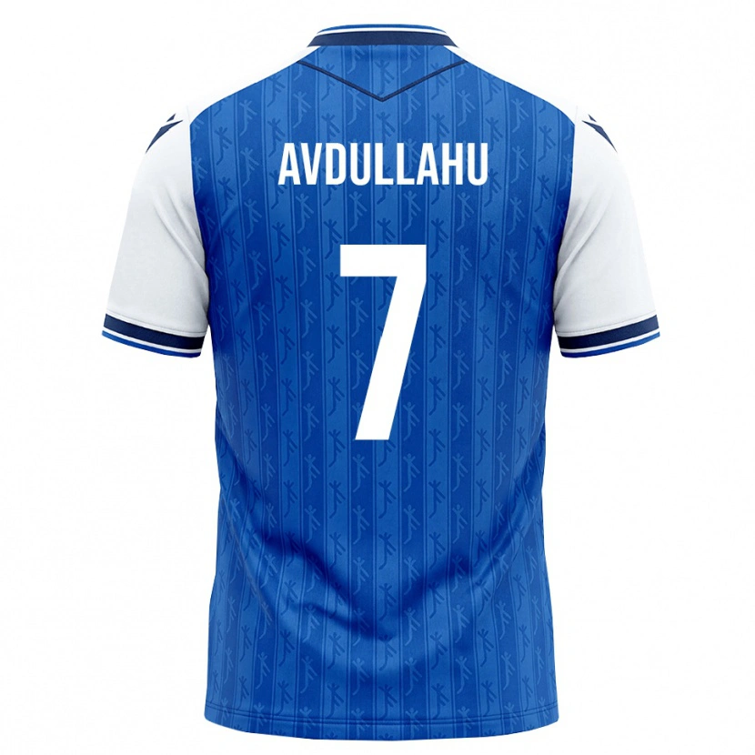 Danxen Homem Camisola Leon Avdullahu #7 Azul Real Branco Principal 2026/27 Camisa Brasil
