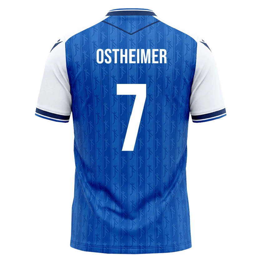 Danxen Homem Camisola Nevio Ostheimer #7 Azul Real Branco Principal 2026/27 Camisa Brasil