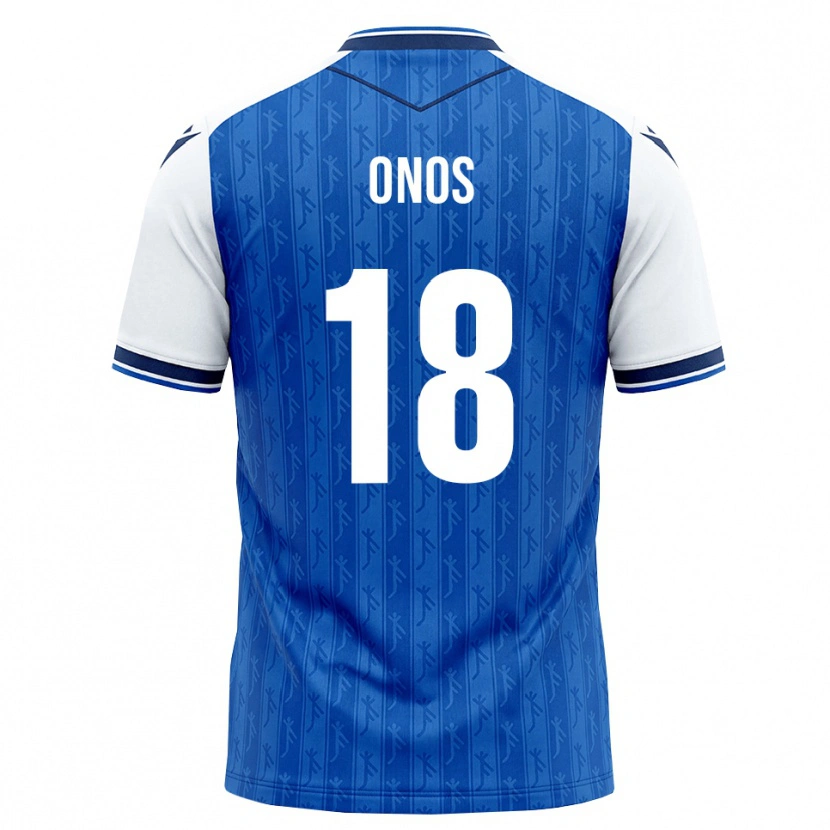 Danxen Homem Camisola Melvin Onos #18 Azul Real Branco Principal 2026/27 Camisa Brasil