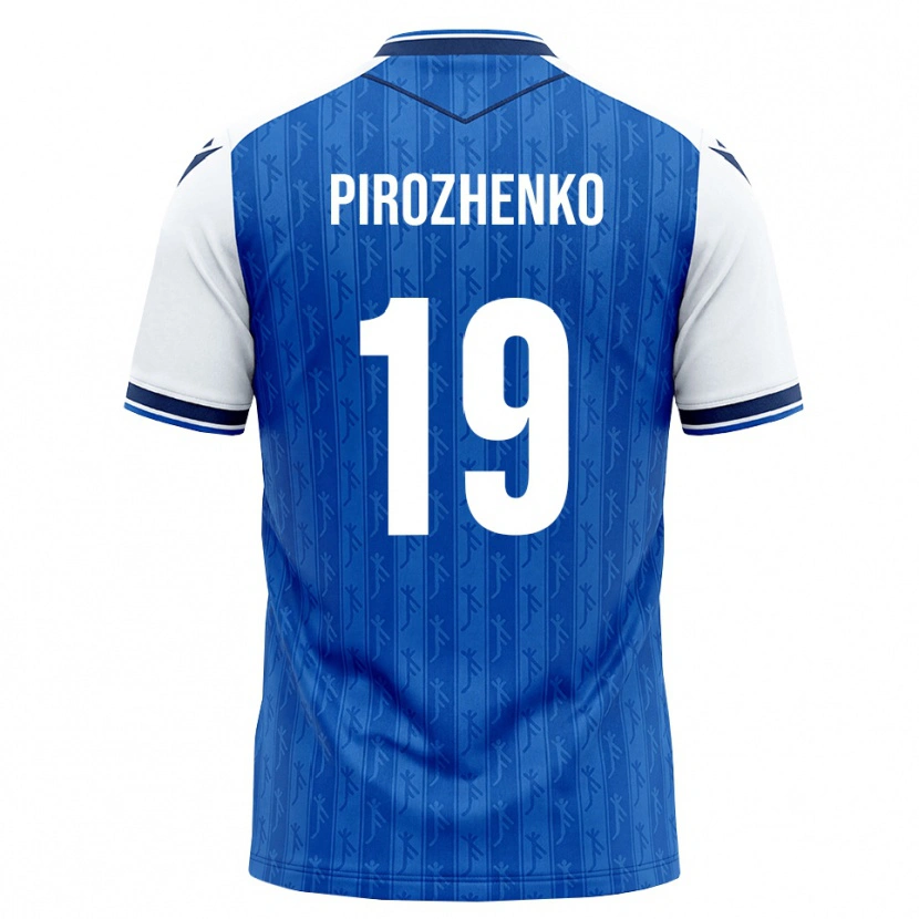 Danxen Homem Camisola Mark Pirozhenko #19 Azul Real Branco Principal 2026/27 Camisa Brasil