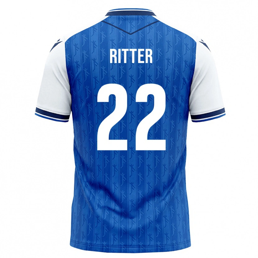 Danxen Homem Camisola Sara Ritter #22 Azul Real Branco Principal 2026/27 Camisa Brasil