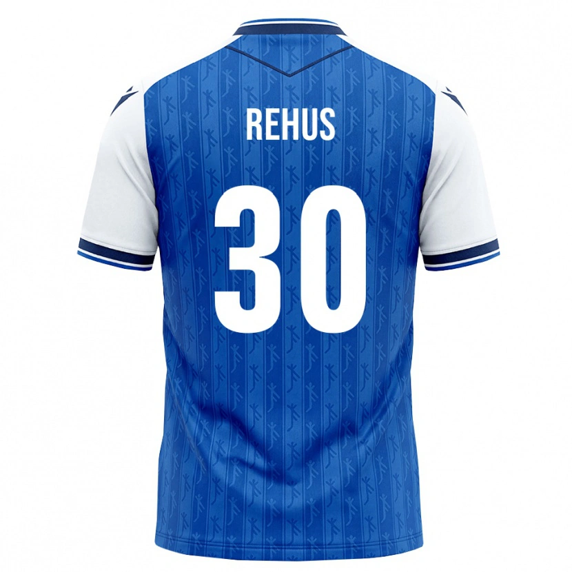 Danxen Homem Camisola Milan Rehus #30 Azul Real Branco Principal 2026/27 Camisa Brasil