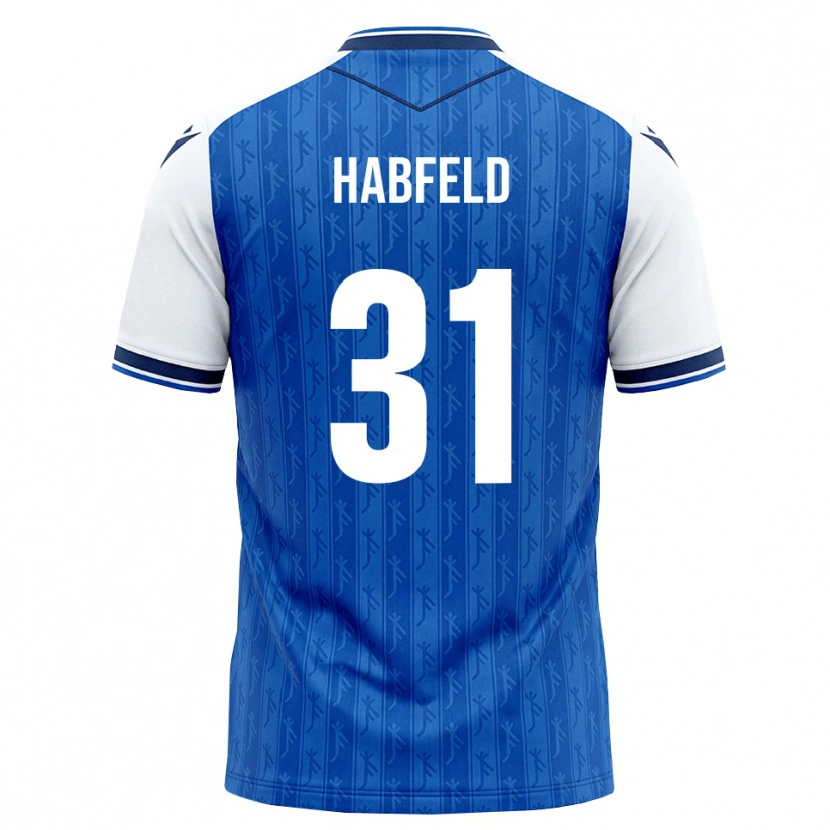 Danxen Homem Camisola Josef Haßfeld #31 Azul Real Branco Principal 2026/27 Camisa Brasil