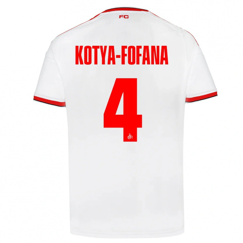 Danxen Homem Camisola Assad Kotya-Fofana #4 Branco Vermelho Preto Principal 2026/27 Camisa Brasil