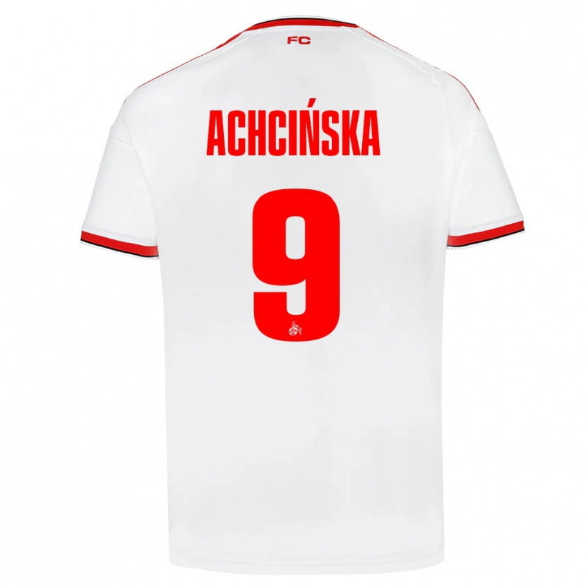 Danxen Homem Camisola Adriana Achcińska #9 Branco Vermelho Preto Principal 2026/27 Camisa Brasil