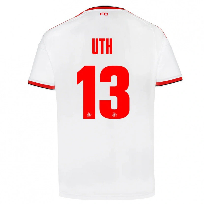 Danxen Homem Camisola Mark Uth #13 Branco Vermelho Preto Principal 2026/27 Camisa Brasil