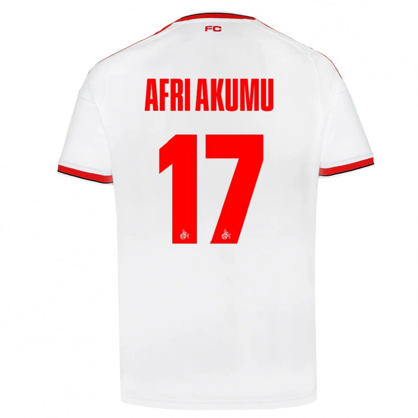 Danxen Homem Camisola Maik Afri Akumu #17 Branco Vermelho Preto Principal 2026/27 Camisa Brasil