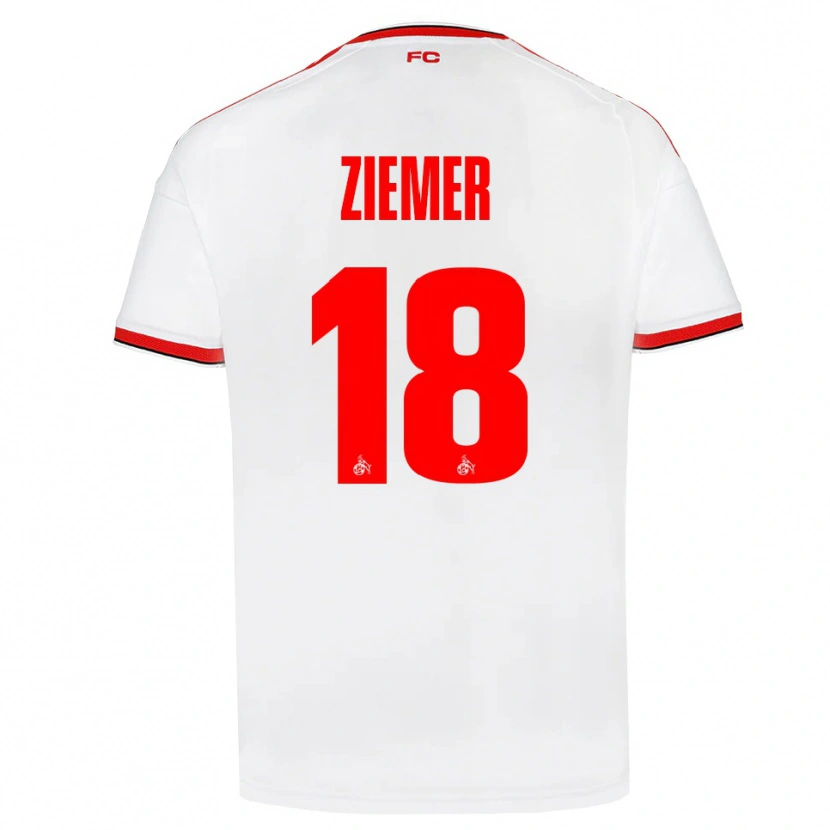 Danxen Homem Camisola Taylor Ziemer #18 Branco Vermelho Preto Principal 2026/27 Camisa Brasil