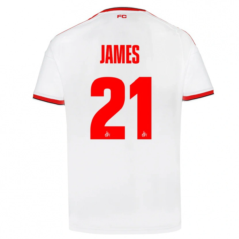 Danxen Homem Camisola Martin James #21 Branco Vermelho Preto Principal 2026/27 Camisa Brasil