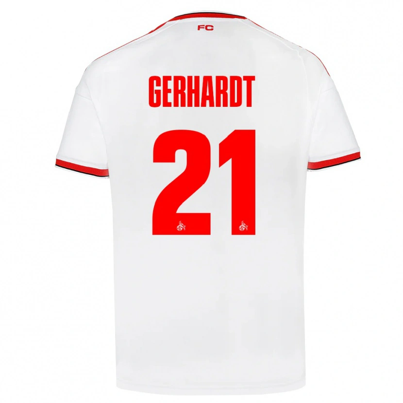 Danxen Homem Camisola Anna Gerhardt #21 Branco Vermelho Preto Principal 2026/27 Camisa Brasil