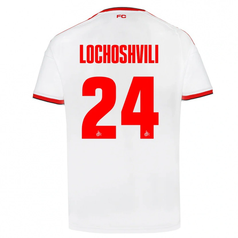Danxen Homem Camisola Luka Lochoshvili #24 Branco Vermelho Preto Principal 2026/27 Camisa Brasil