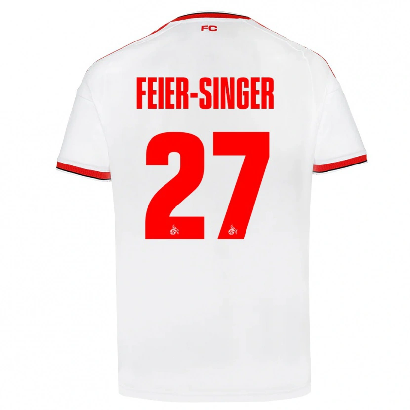 Danxen Homem Camisola Laura Feier-Singer #27 Branco Vermelho Preto Principal 2026/27 Camisa Brasil