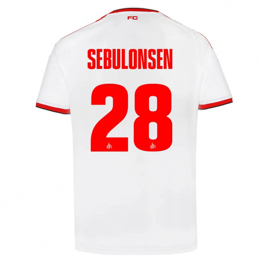 Danxen Homem Camisola Sebastian Sebulonsen #28 Branco Vermelho Preto Principal 2026/27 Camisa Brasil