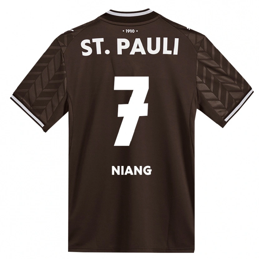 Danxen Homem Camisola Youssoupha Niang #7 Branco Café Principal 2026/27 Camisa Brasil