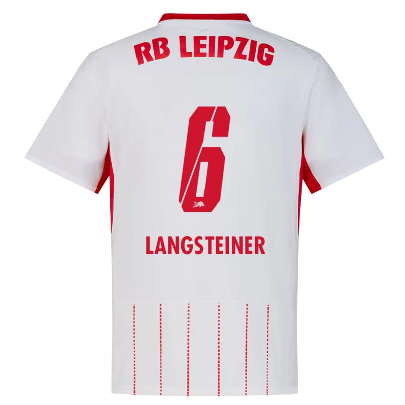 Danxen Homem Camisola Toni Langsteiner #6 Vermelho Branco Amarelo Principal 2026/27 Camisa Brasil