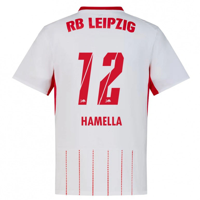 Danxen Homem Camisola Karl Hamella #12 Vermelho Branco Amarelo Principal 2026/27 Camisa Brasil