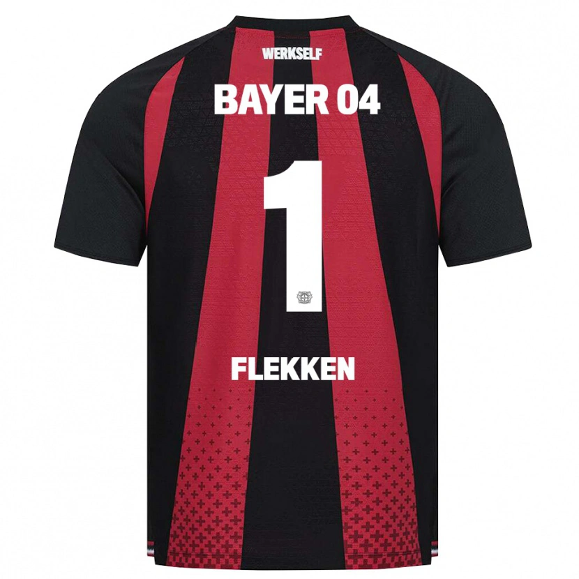 Danxen Homem Camisola Mark Flekken #1 Preto Branco Vermelho Principal 2026/27 Camisa Brasil