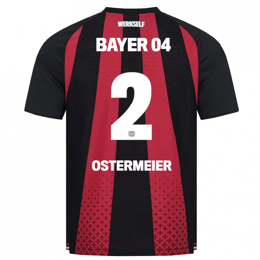 Danxen Homem Camisola Selina Ostermeier #2 Preto Branco Vermelho Principal 2026/27 Camisa Brasil