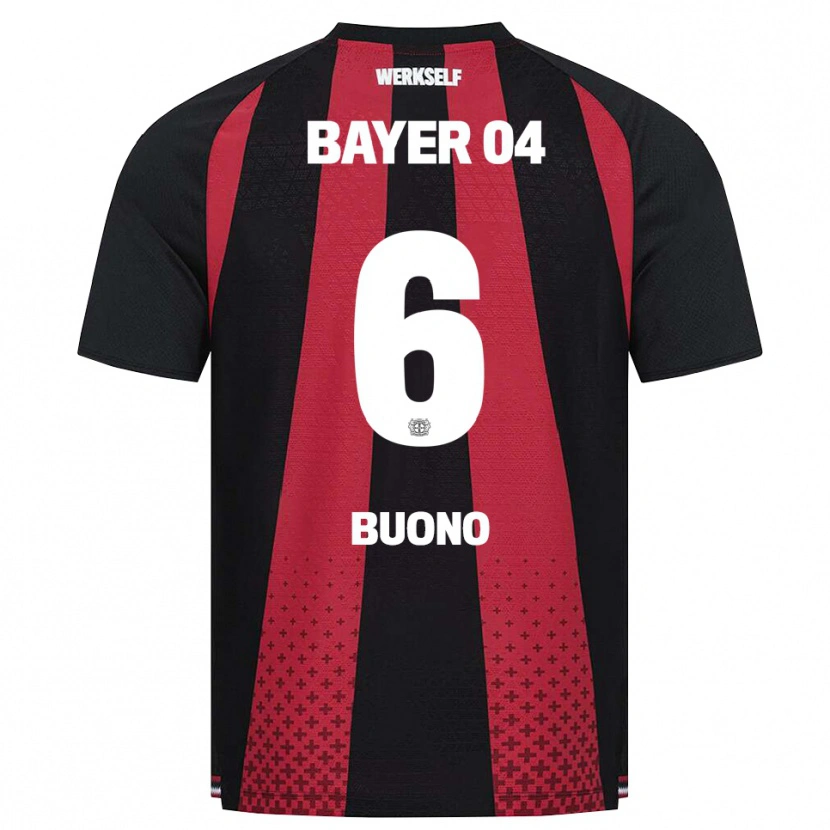 Danxen Homem Camisola Francesco Buono #6 Preto Branco Vermelho Principal 2026/27 Camisa Brasil