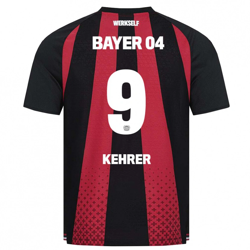Danxen Homem Camisola Caroline Kehrer #9 Preto Branco Vermelho Principal 2026/27 Camisa Brasil