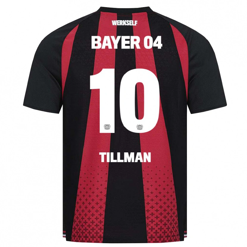 Danxen Homem Camisola Malik Tillman #10 Preto Branco Vermelho Principal 2026/27 Camisa Brasil