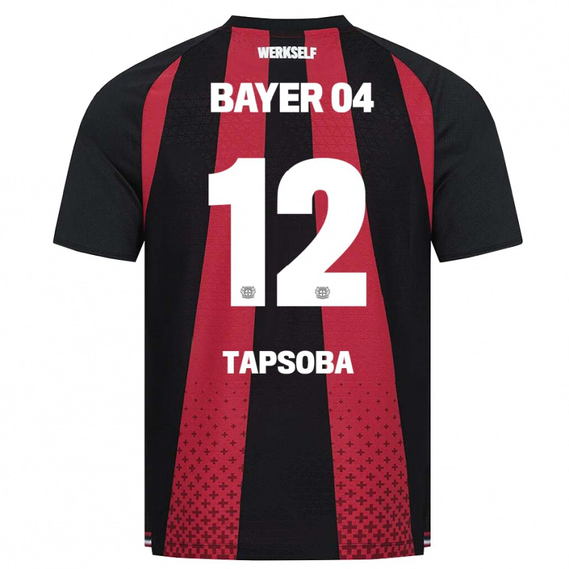Danxen Homem Camisola Edmond Tapsoba #12 Preto Branco Vermelho Principal 2026/27 Camisa Brasil