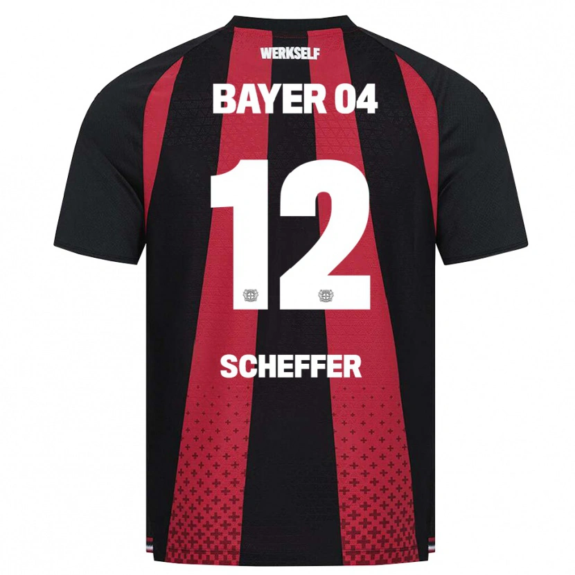 Danxen Homem Camisola Dani Scheffer #12 Preto Branco Vermelho Principal 2026/27 Camisa Brasil