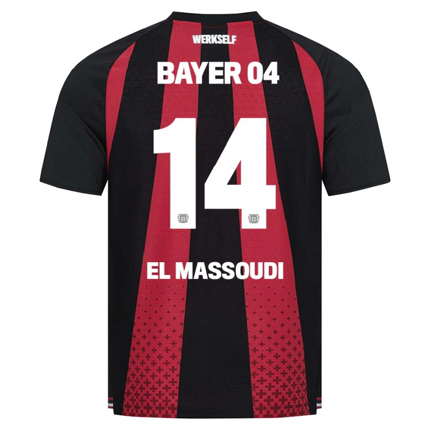Danxen Homem Camisola Nassim El Massoudi #14 Preto Branco Vermelho Principal 2026/27 Camisa Brasil