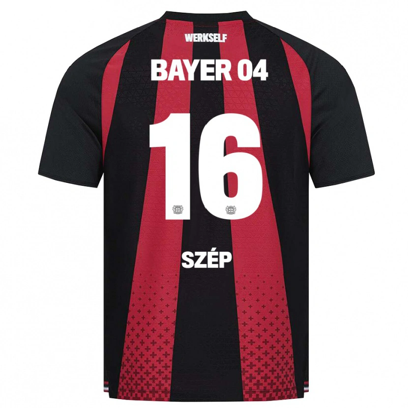 Danxen Homem Camisola Márton Szép #16 Preto Branco Vermelho Principal 2026/27 Camisa Brasil