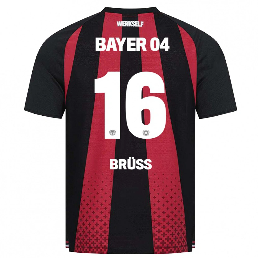 Danxen Homem Camisola Tom Brüss #16 Preto Branco Vermelho Principal 2026/27 Camisa Brasil