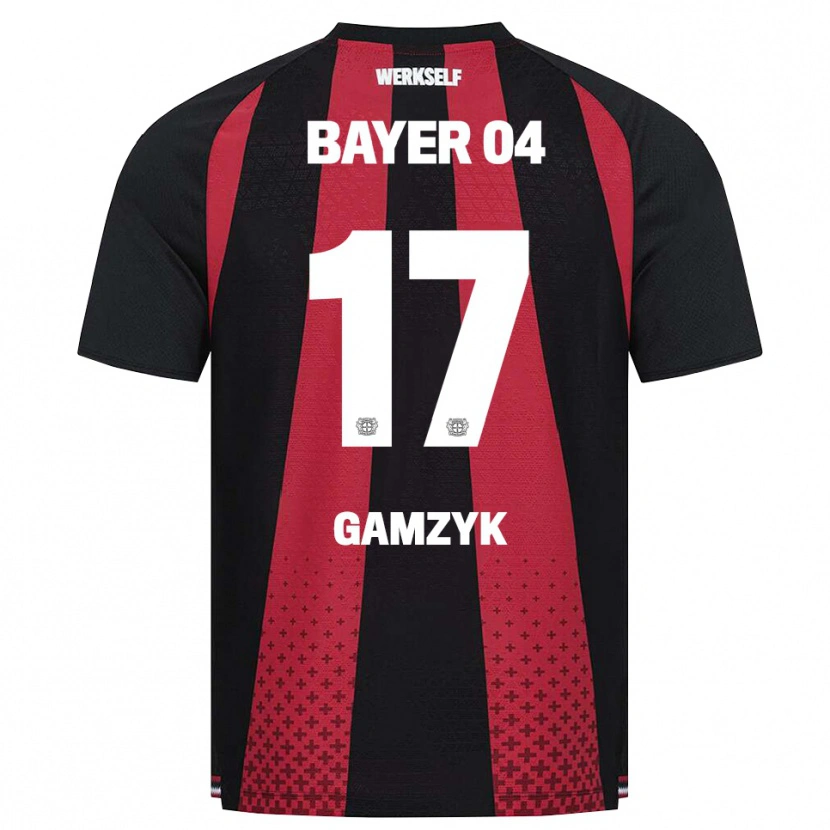 Danxen Homem Camisola Andriy Gamzyk #17 Preto Branco Vermelho Principal 2026/27 Camisa Brasil