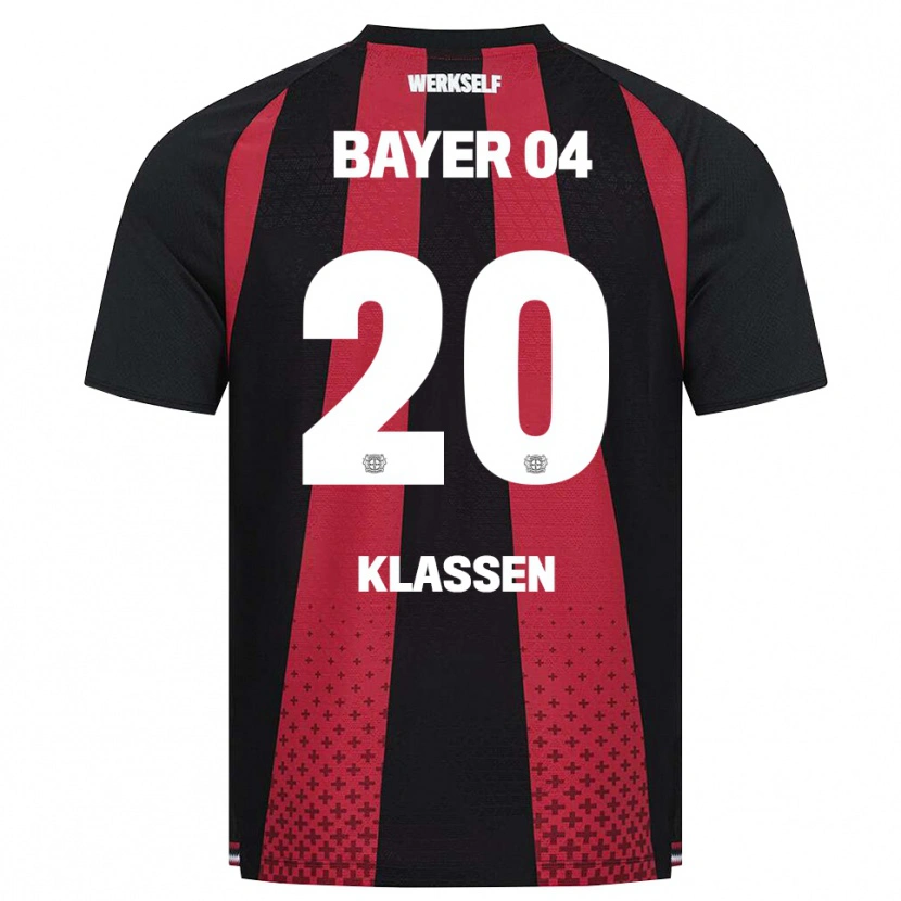 Danxen Homem Camisola Ole Klaßen #20 Preto Branco Vermelho Principal 2026/27 Camisa Brasil