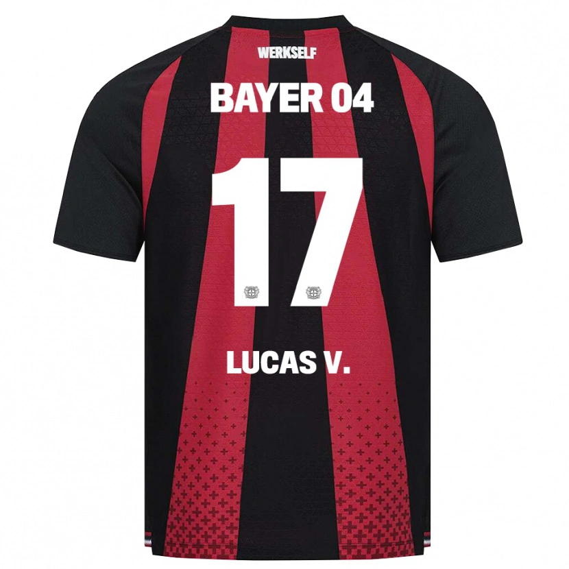 Danxen Homem Camisola Lucas Vázquez #17 Preto Branco Vermelho Principal 2026/27 Camisa Brasil