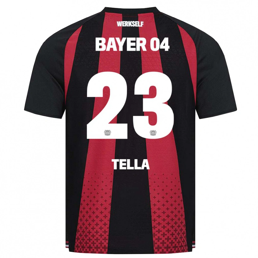 Danxen Homem Camisola Nathan Tella #23 Preto Branco Vermelho Principal 2026/27 Camisa Brasil