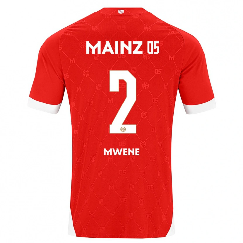 Danxen Homem Camisola Phillipp Mwene #2 Vermelho Branco Principal 2026/27 Camisa Brasil