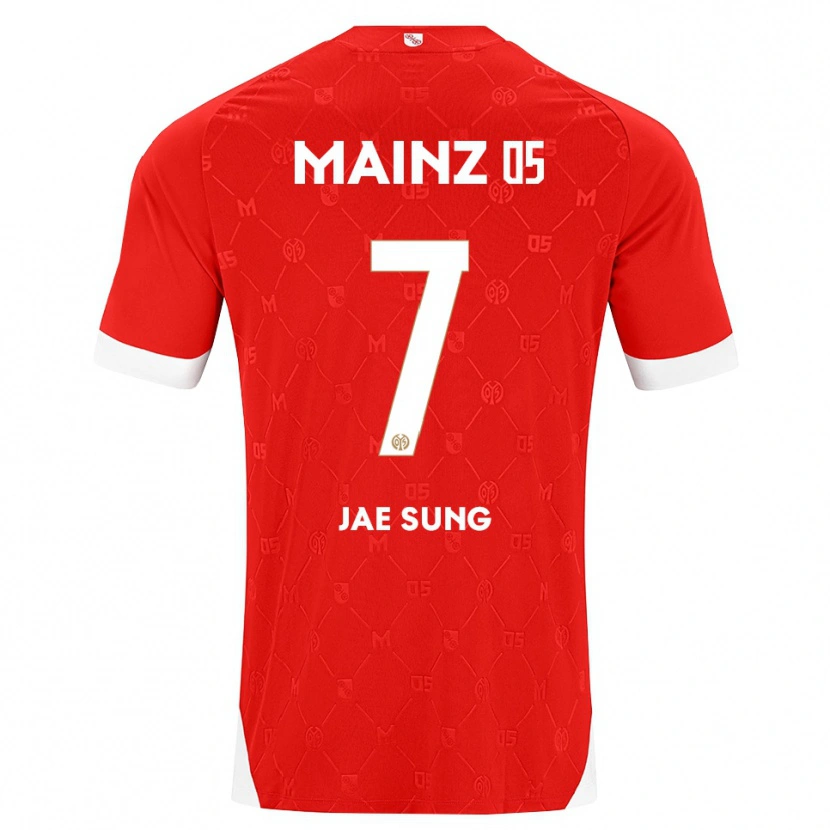 Danxen Homem Camisola Jae-Sung Lee #7 Vermelho Branco Principal 2026/27 Camisa Brasil