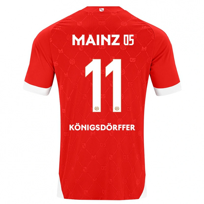 Danxen Homem Camisola Ransford Königsdörffer #11 Vermelho Branco Principal 2026/27 Camisa Brasil